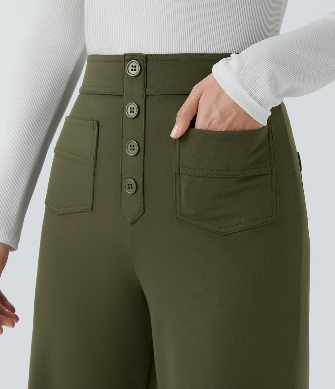 Esma™|Elastische broek hoge Taille