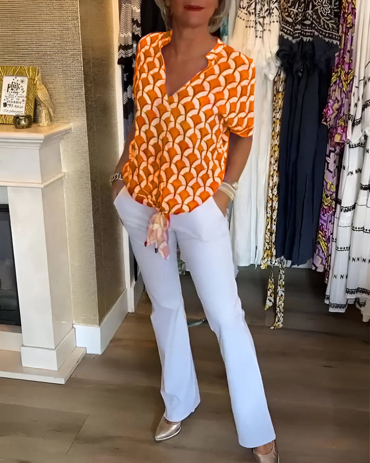 Leonie™|V-hals Blouse