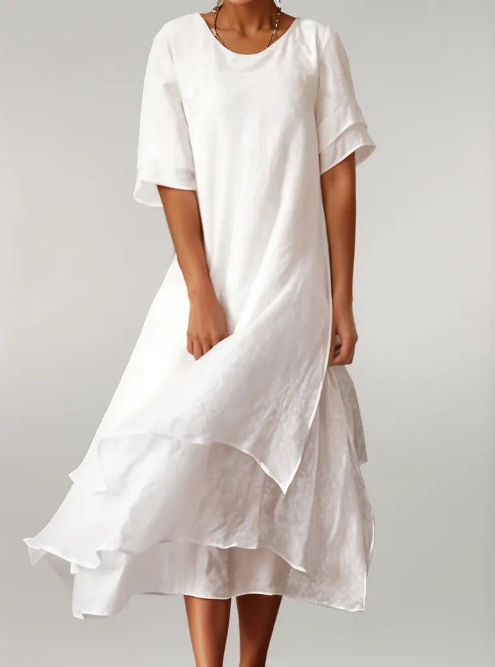 Amanda™|Elegante Katoenen Lange Jurk