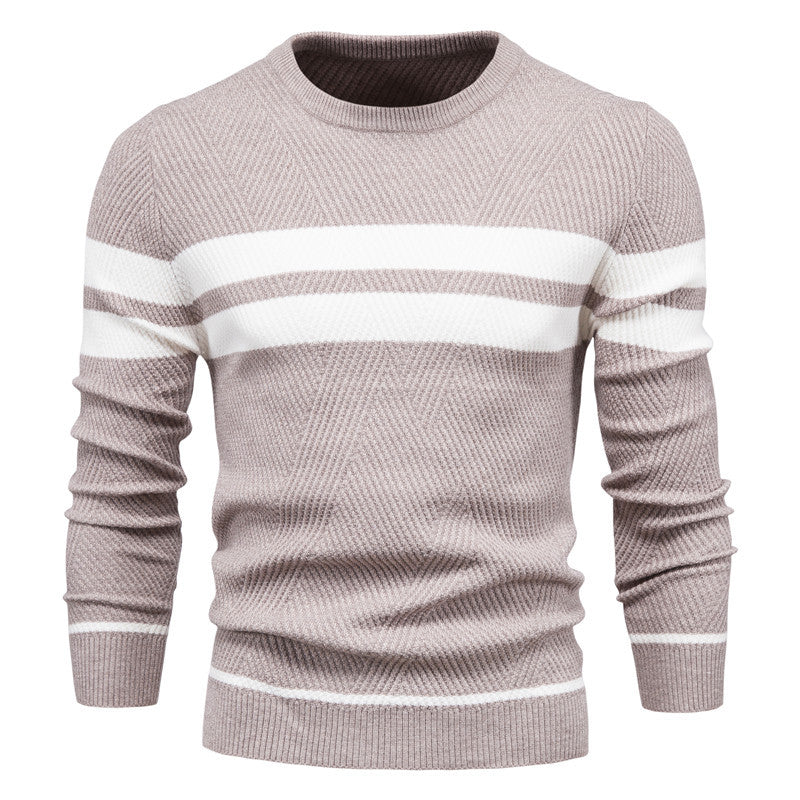 Fabian™|Gestreepte Trui Met Ronde Hals