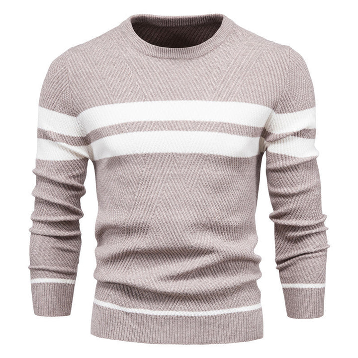 Fabian™|Gestreepte Trui Met Ronde Hals