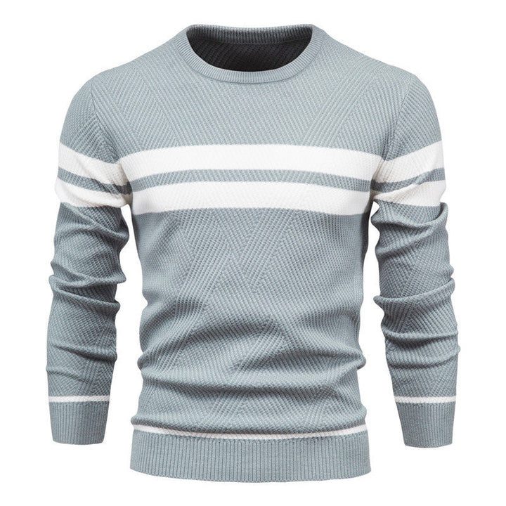 Fabian™|Gestreepte Trui Met Ronde Hals