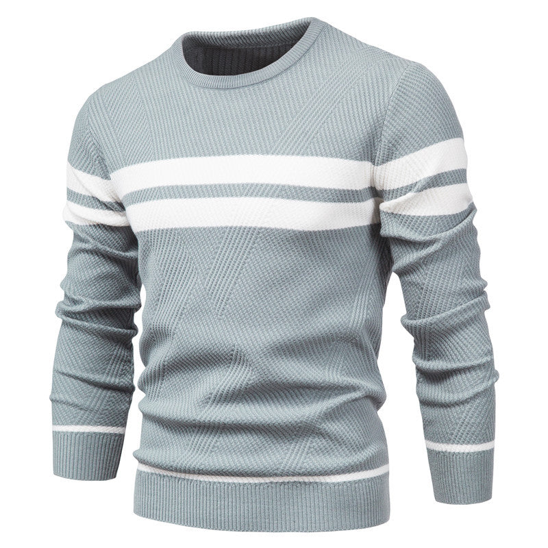 Fabian™|Gestreepte Trui Met Ronde Hals