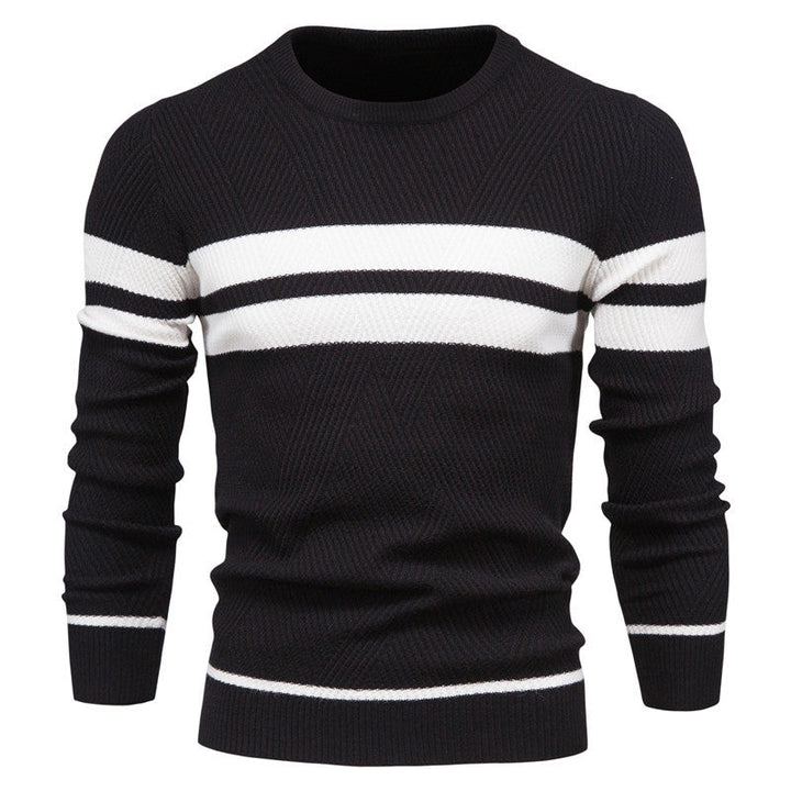 Fabian™|Gestreepte Trui Met Ronde Hals