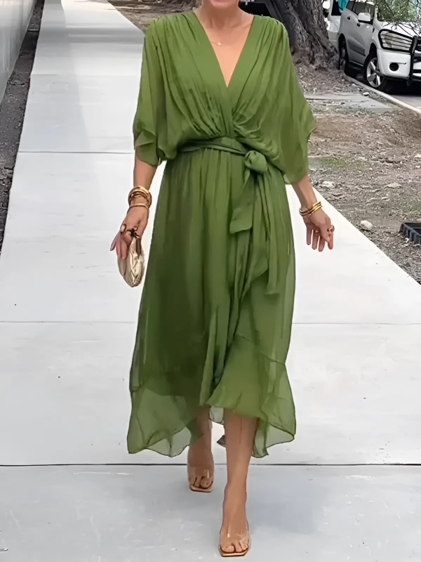 Stella™|Tijdloze Wrap Midi Jurk