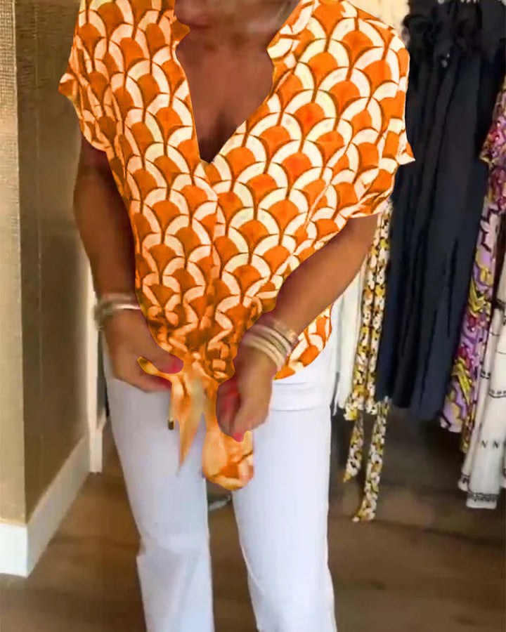 Leonie™|V-hals Blouse