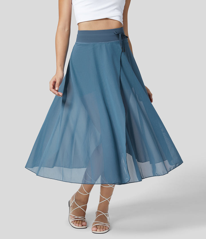 Claudia™| Hoog getailleerde 2-in-1 Rok
