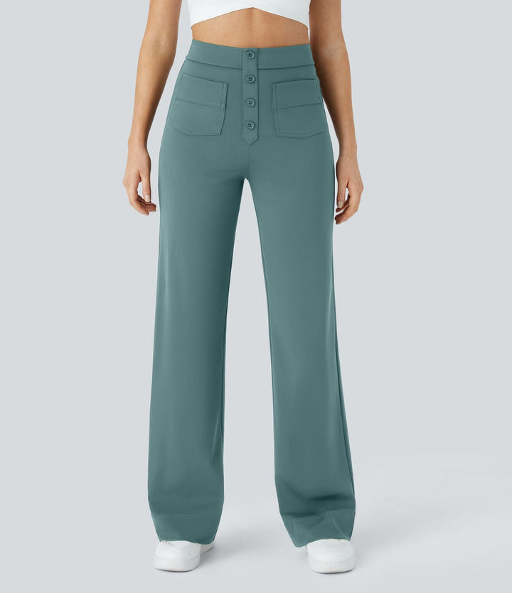 Esma™|Elastische broek hoge Taille