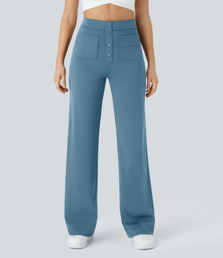 Esma™|Elastische broek hoge Taille