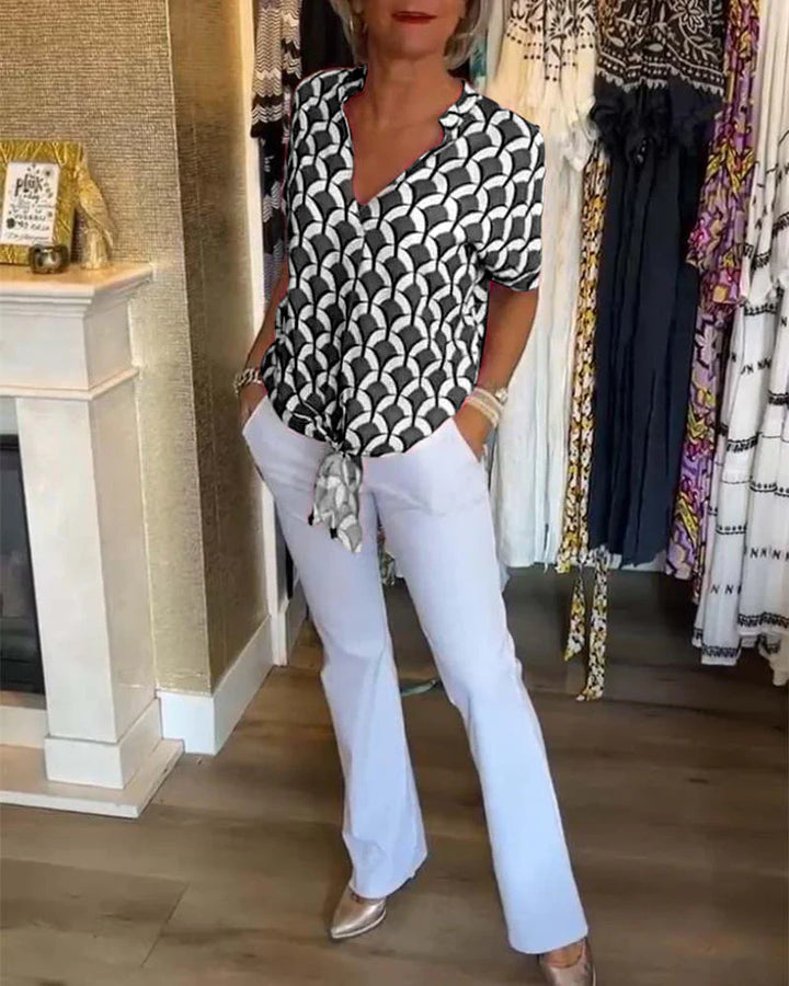 Leonie™|V-hals Blouse