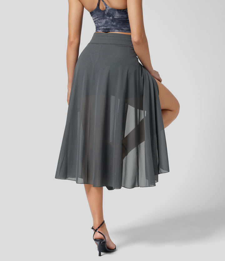 Claudia™| Hoog getailleerde 2-in-1 Rok