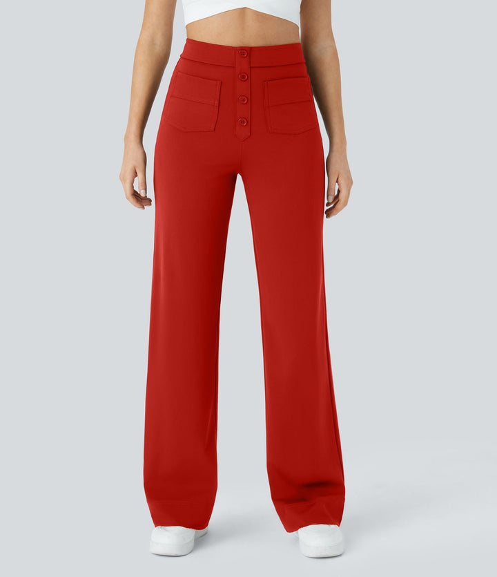 Esma™|Elastische broek hoge Taille