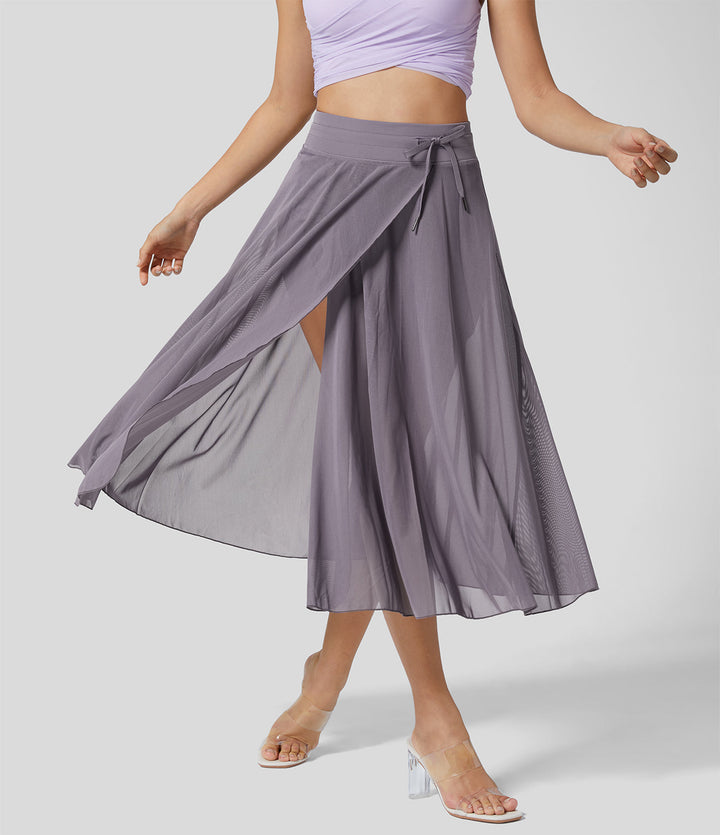 Claudia™| Hoog getailleerde 2-in-1 Rok