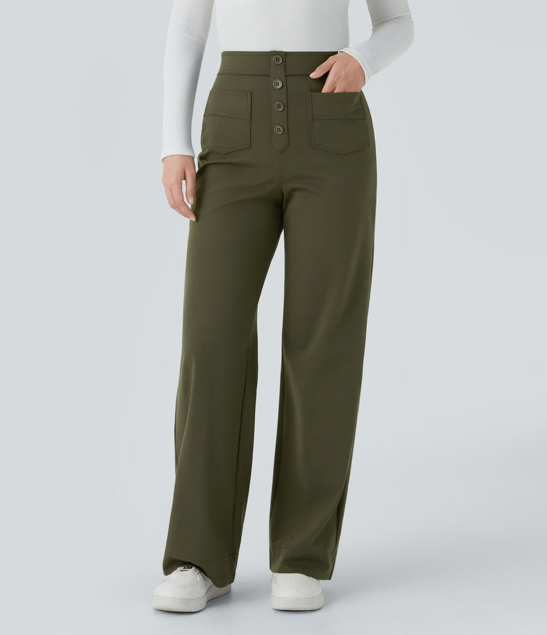 Esma™|Elastische broek hoge Taille
