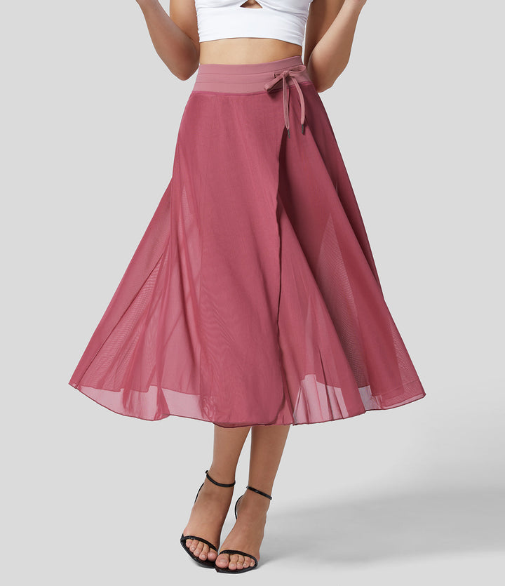 Claudia™| Hoog getailleerde 2-in-1 Rok
