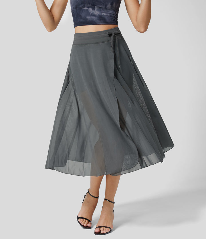 Claudia™| Hoog getailleerde 2-in-1 Rok