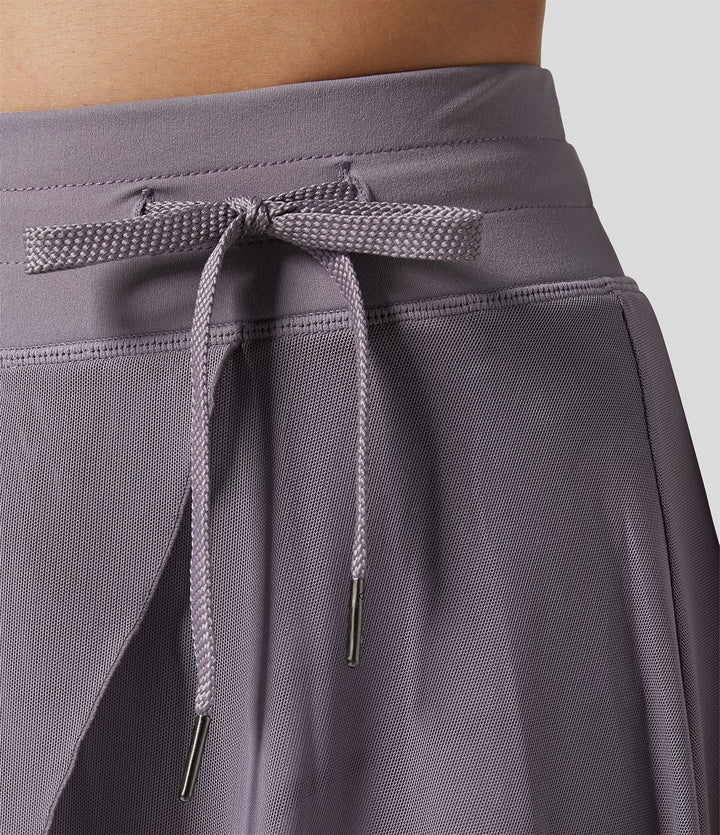 Claudia™| Hoog getailleerde 2-in-1 Rok