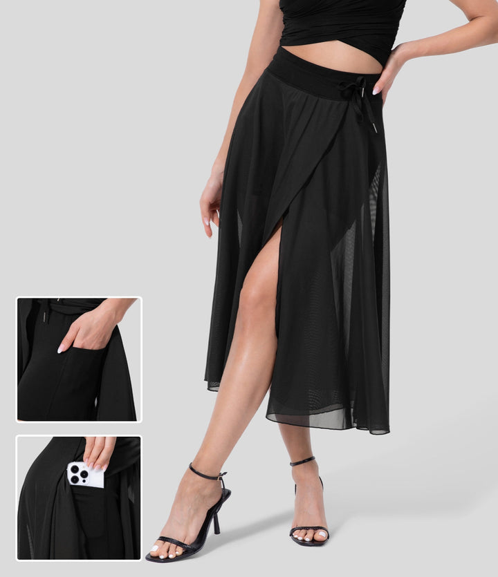 Claudia™| Hoog getailleerde 2-in-1 Rok