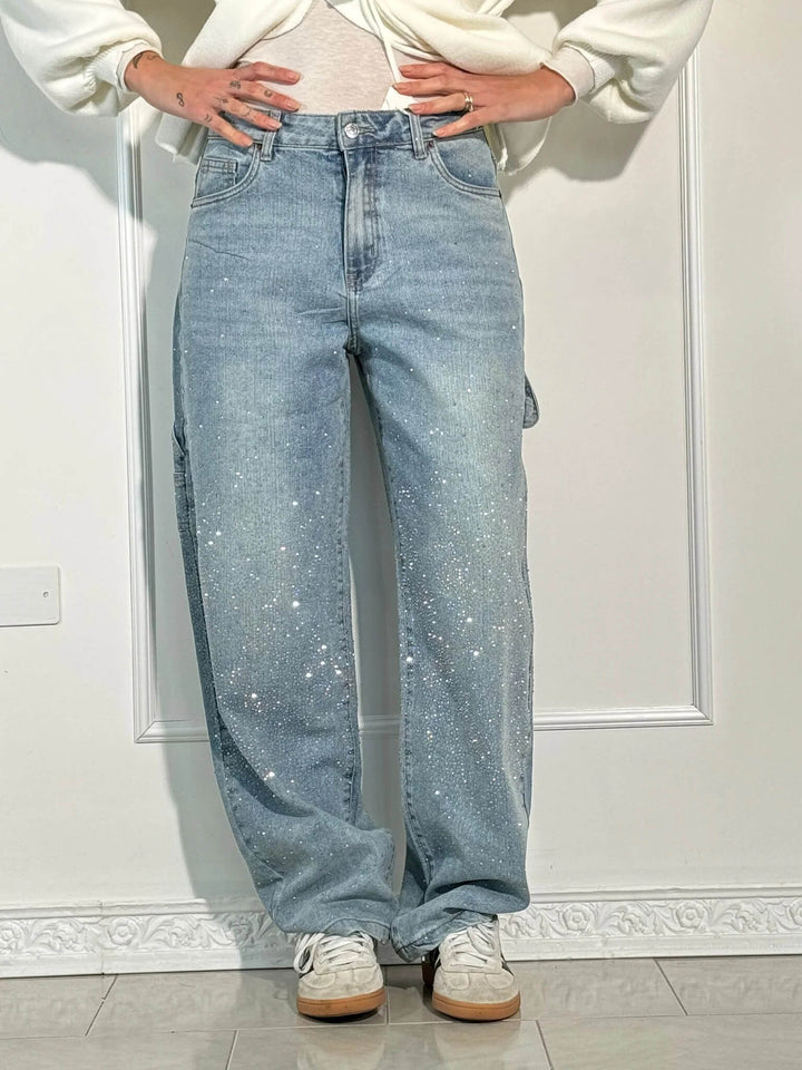 Anne™|Glanzende Denim Jeans
