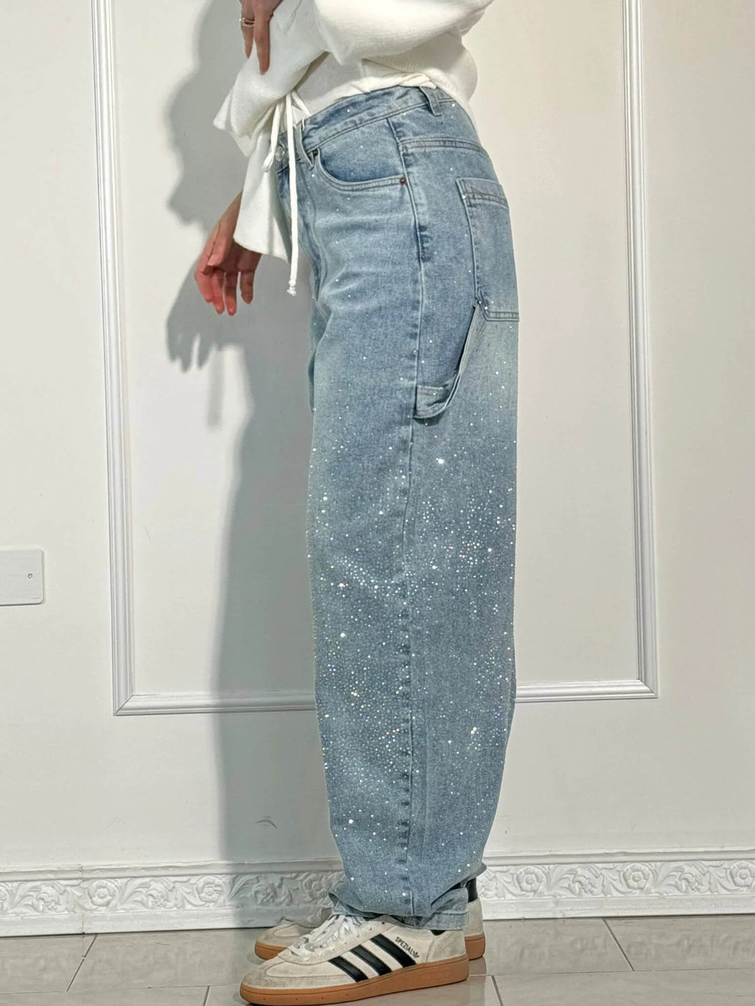 Anne™|Glanzende Denim Jeans
