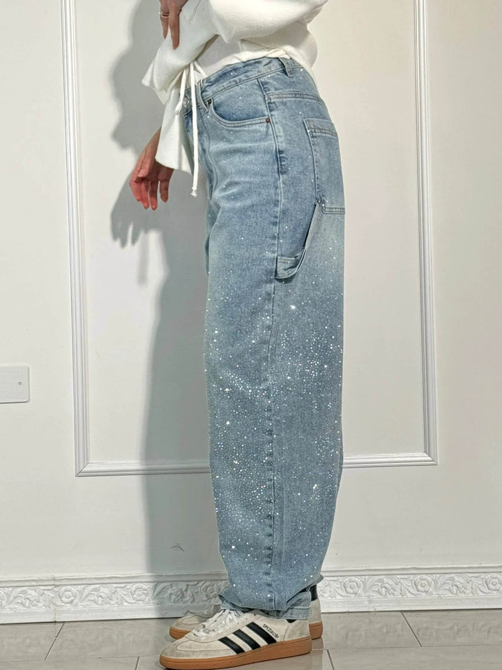 Anne™|Glanzende Denim Jeans