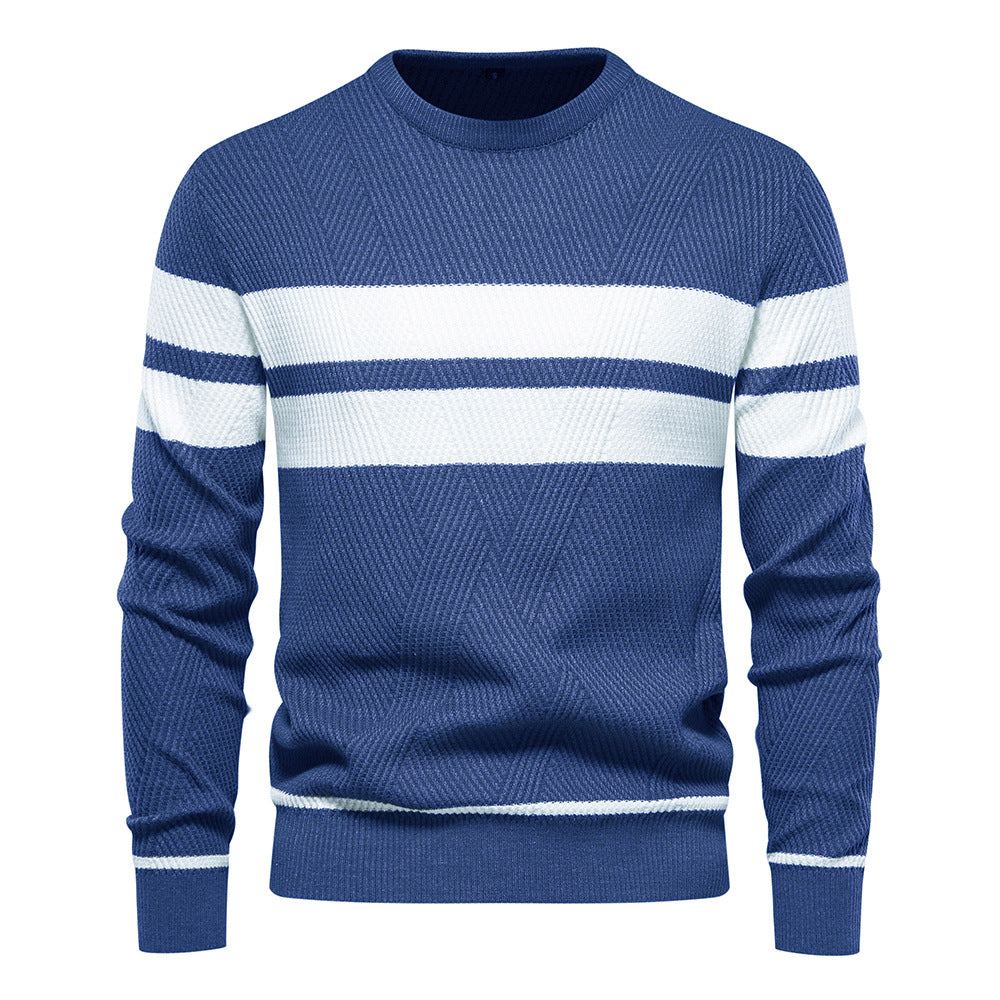 Fabian™|Gestreepte Trui Met Ronde Hals