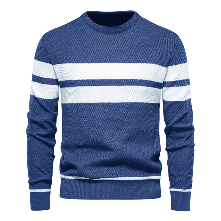Fabian™|Gestreepte Trui Met Ronde Hals