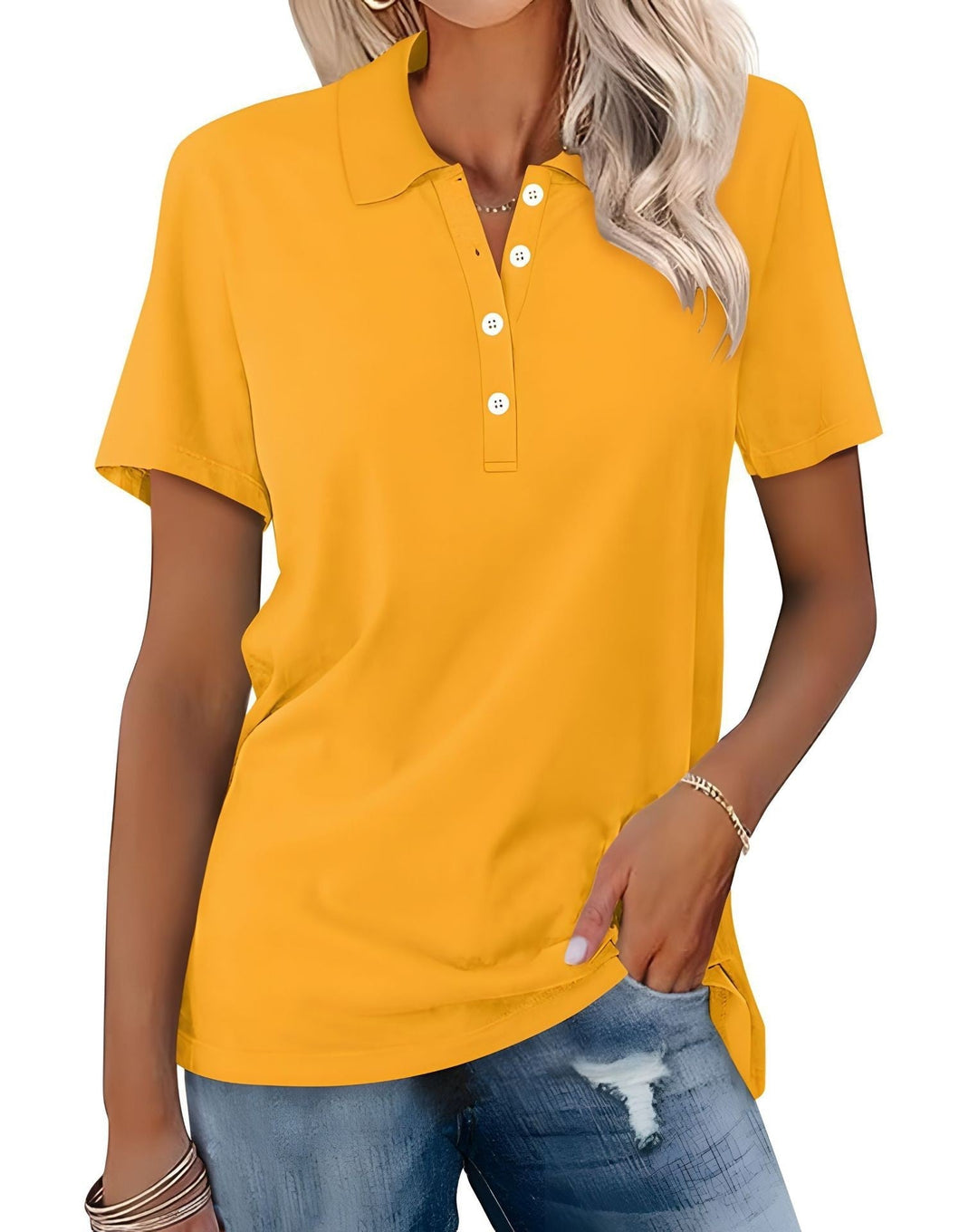 Peggy - Ademend Polo Shirt