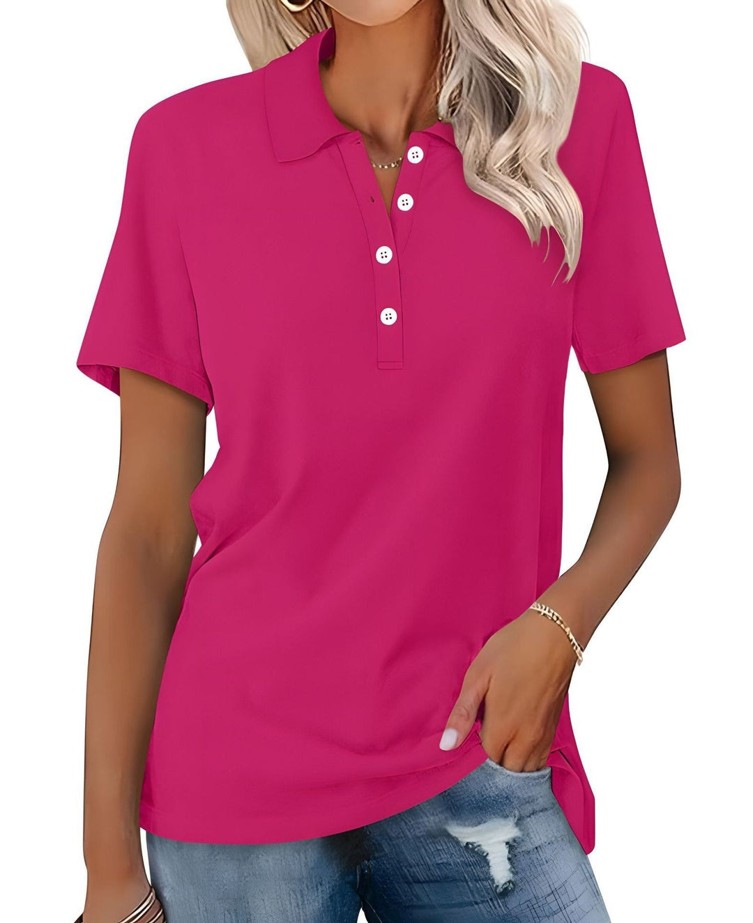 Peggy - Ademend Polo Shirt