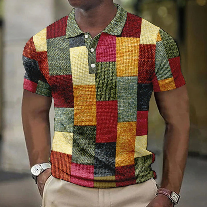 Boris™|Multikleur polo in moderne stijl