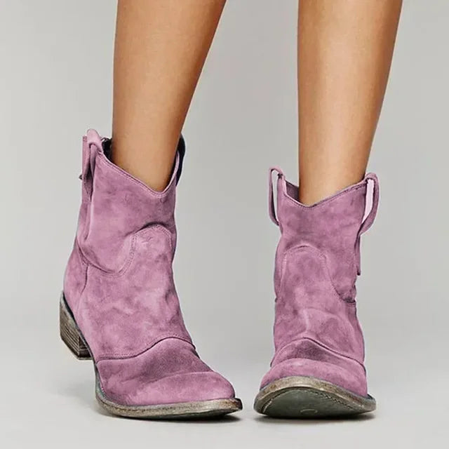 Barbara™|Vintage Cowboy Enkellaarzen