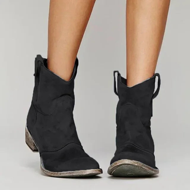 Barbara™|Vintage Cowboy Enkellaarzen