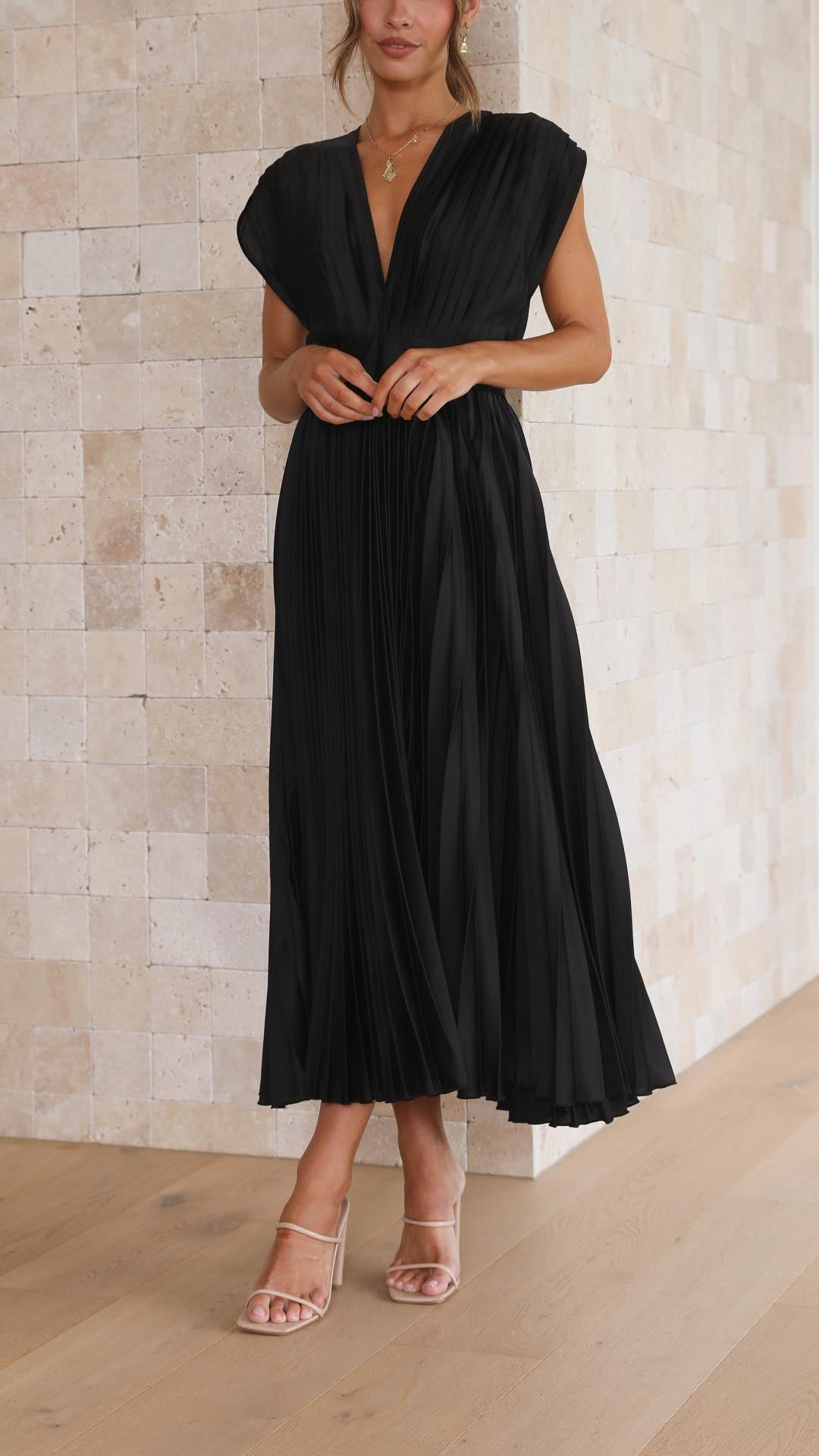 Elvira™|Elegant Geplooide Jurk