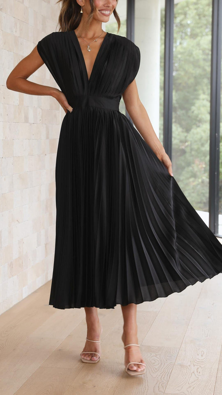 Elvira™|Elegant Geplooide Jurk