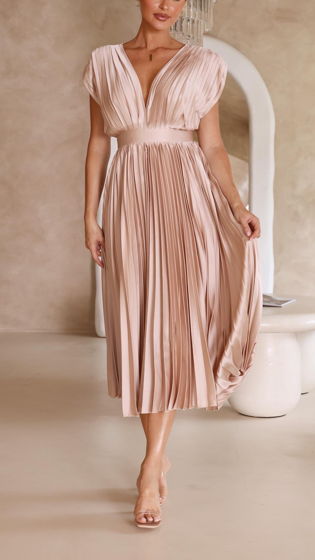 Elvira™|Elegant Geplooide Jurk