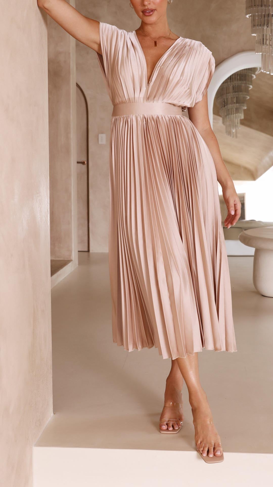 Elvira™|Elegant Geplooide Jurk