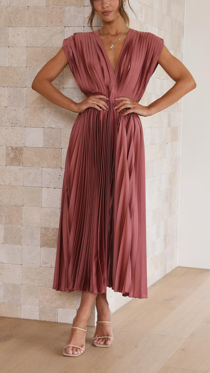 Elvira™|Elegant Geplooide Jurk