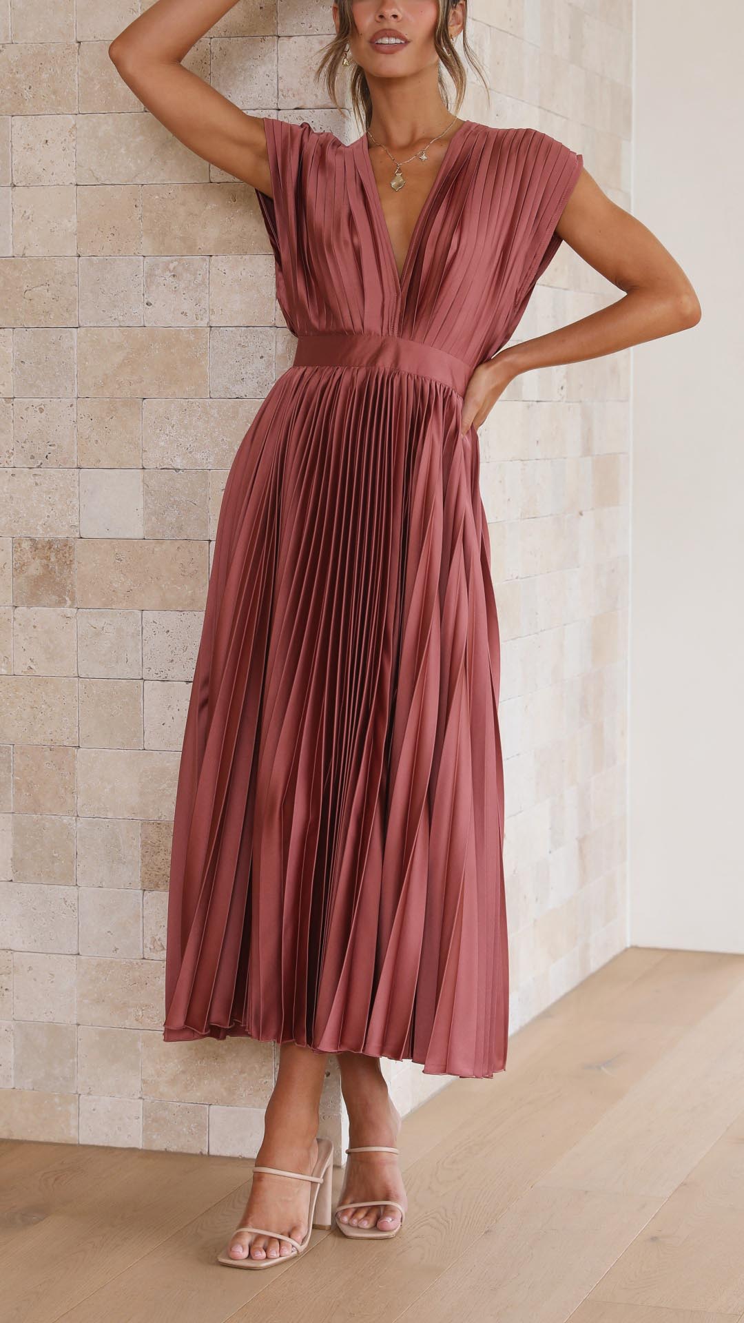 Elvira™|Elegant Geplooide Jurk