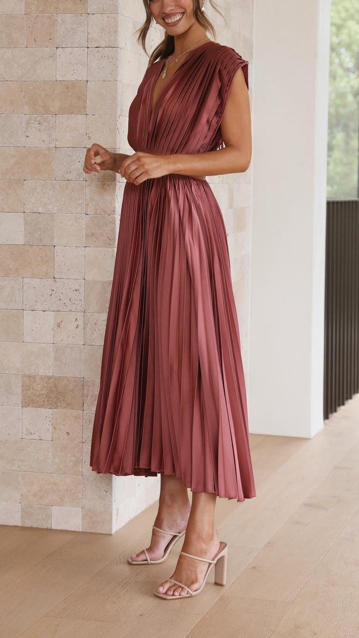 Elvira™|Elegant Geplooide Jurk