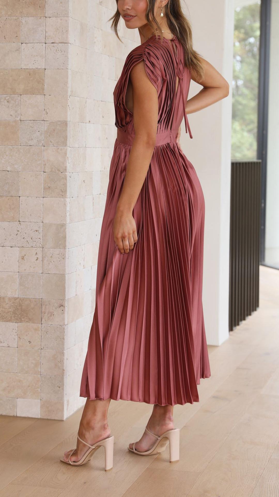 Elvira™|Elegant Geplooide Jurk