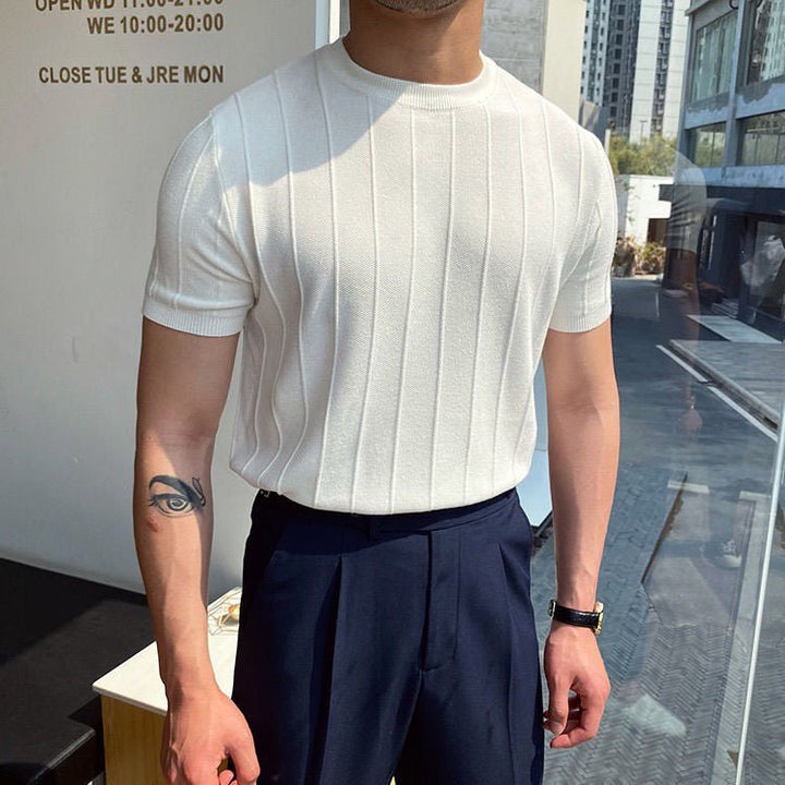 Semih™|Gebreide T-Shirt