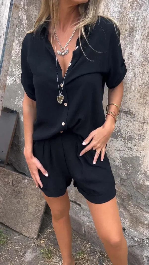 Odette|Luchtige linnen set