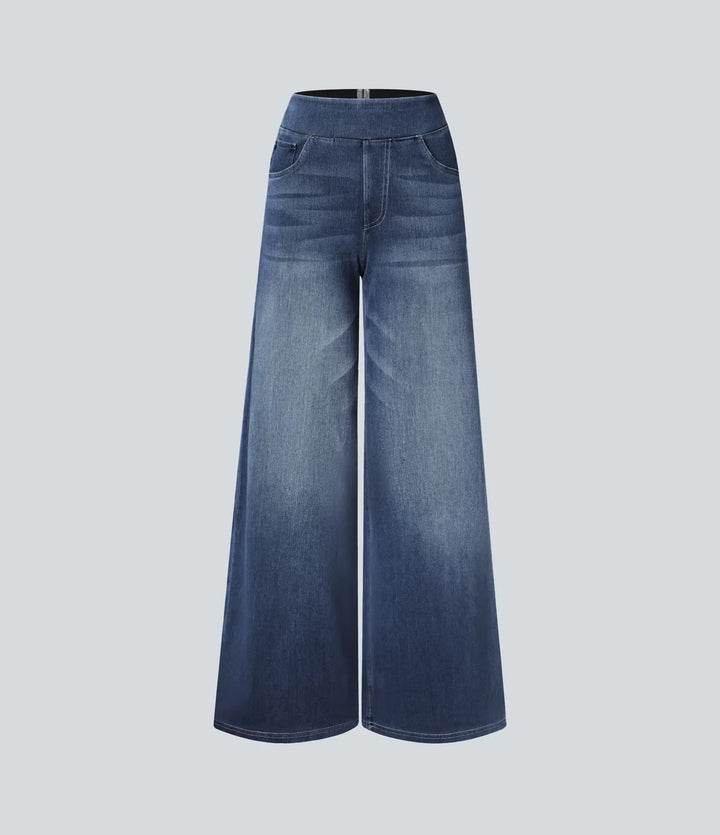 Lisa™|Elastische broek met hoge taille