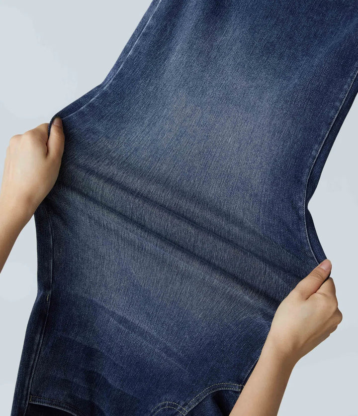 Lisa™|Elastische broek met hoge taille