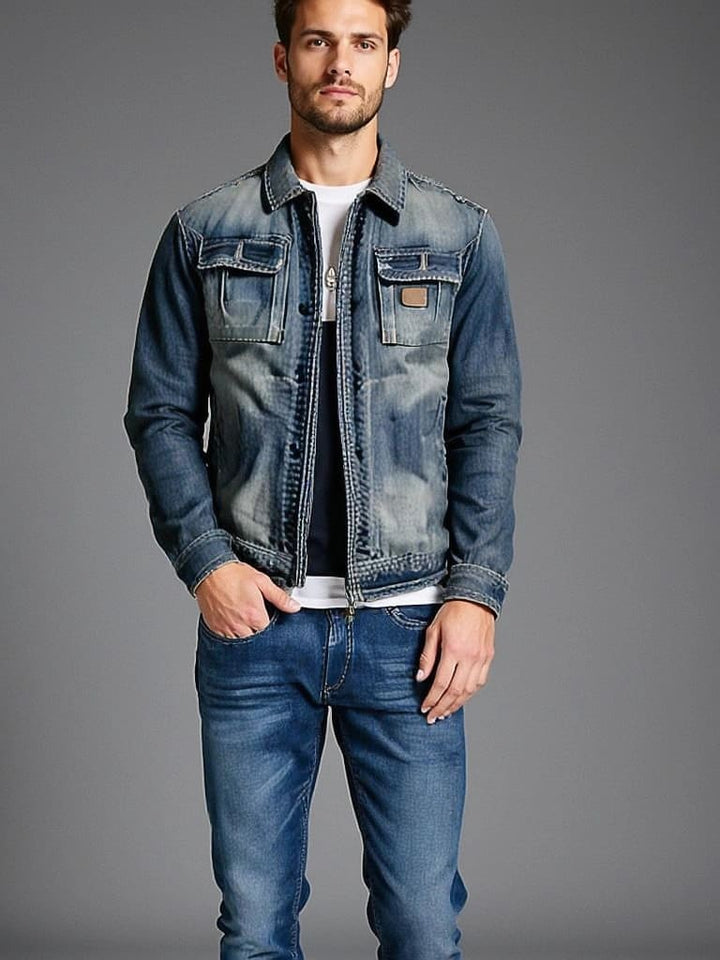 Laurens™|Klassieke jeansjack