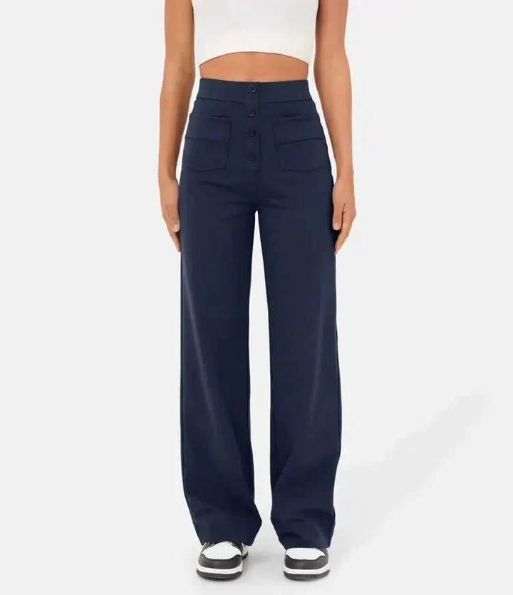 Esma™|Elastische broek hoge Taille