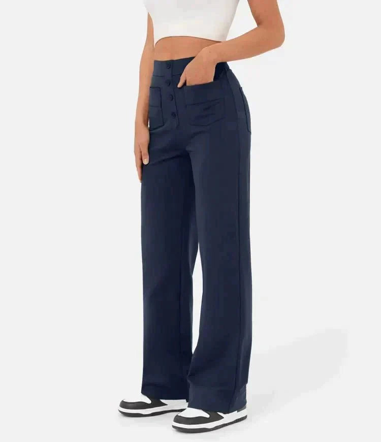 Esma™|Elastische broek hoge Taille