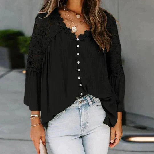 Sarah™|Floral Lace Blouse