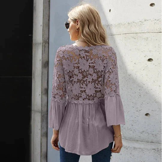 Sarah™|Floral Lace Blouse