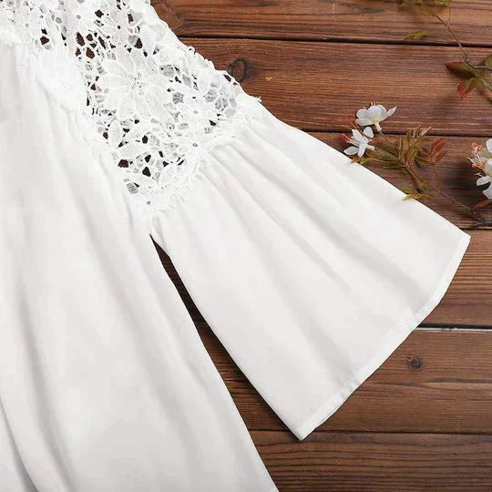 Sarah™|Floral Lace Blouse